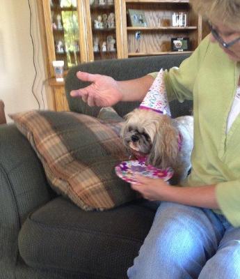 Zoe loved her birthday cake!